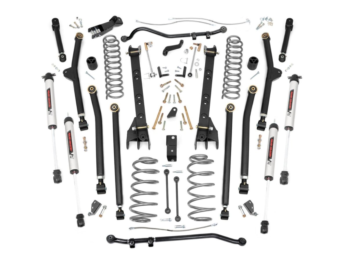 Jeep Wrangler Suspension Lift Kit - Rough Country - Long Arm V2 - '97-'06